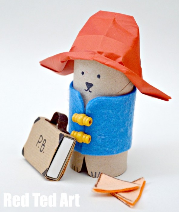 Paddington Bear Crafts - TP Roll Bear & Matchbox #Paddington #Paddingtonbear #paddingtonbearcrafts #tprolls